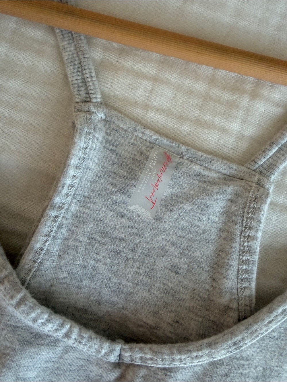 Free People Light Gray Mini Dress with Pockets - Picture 3 of 5
